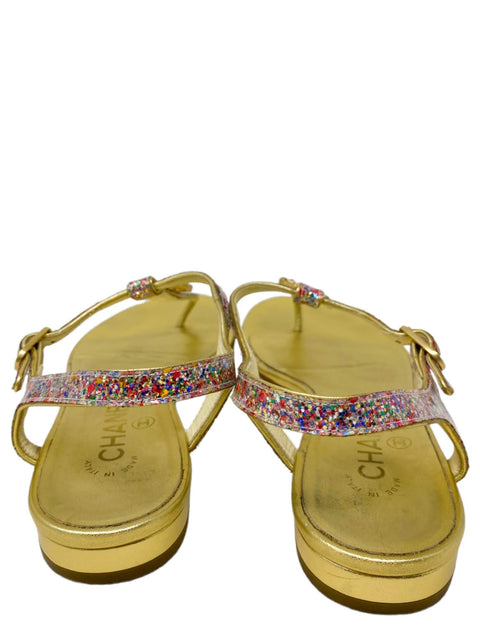Sandalias "CC Star Logo T Strap Flat Sandal"