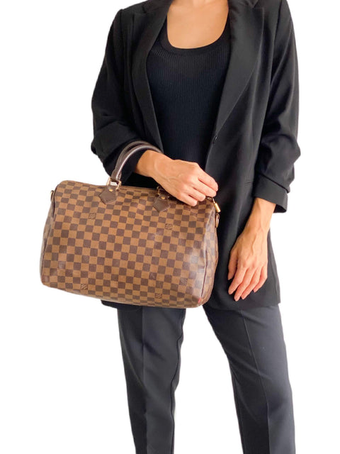 Bolso "Damier Ebene Speedy 35"