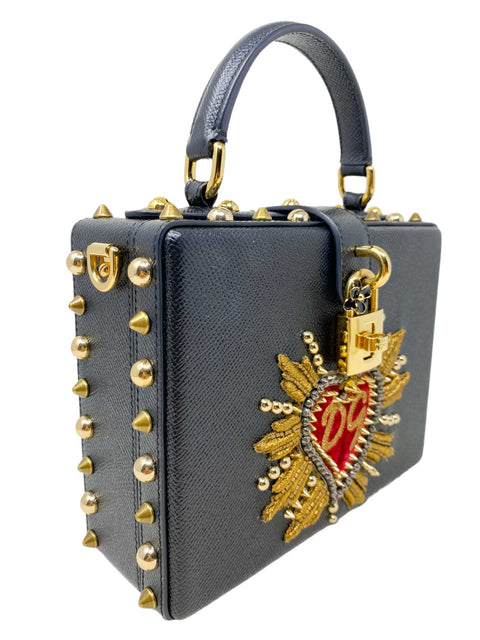 Bolso "Dolce Box Bag In Dauphine Calfskin With Patch Heart"