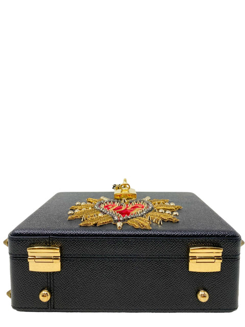 Bolso "Dolce Box Bag In Dauphine Calfskin With Patch Heart"