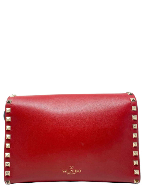 Bolso "Small Rockstud Grainy Calfskin Crossbody Bag"