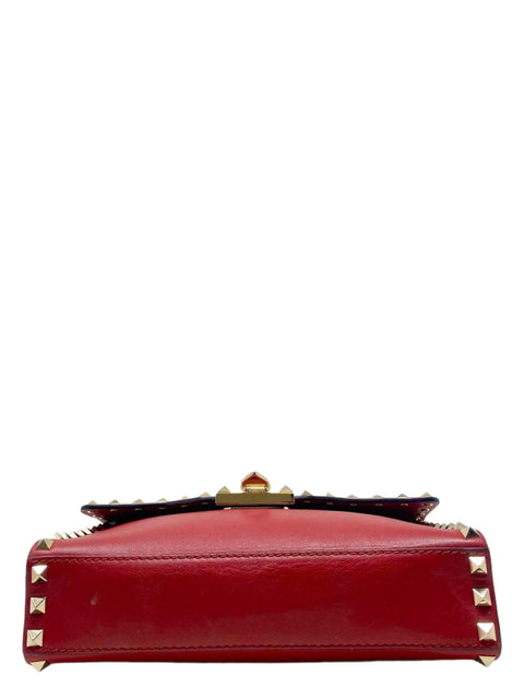 Bolso "Small Rockstud Grainy Calfskin Crossbody Bag"