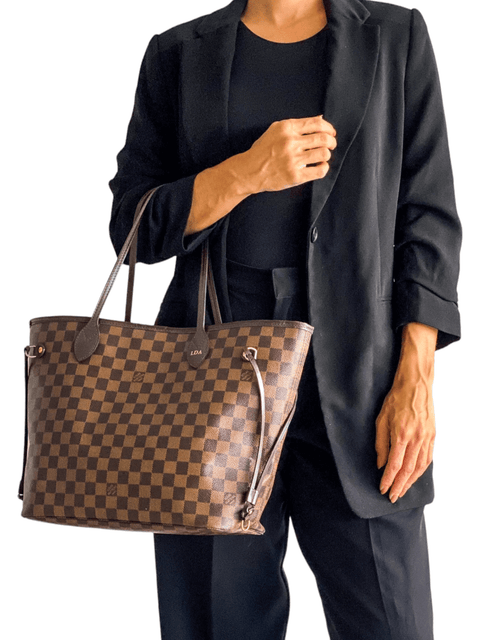 Bolso "Damier Ebene Neverfull MM with Pouch"