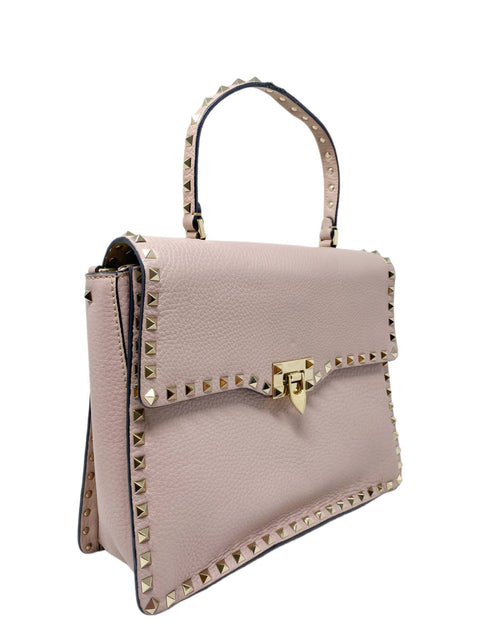 Bolso "Rockstud Grainy Calfskin Crossbody Bag"