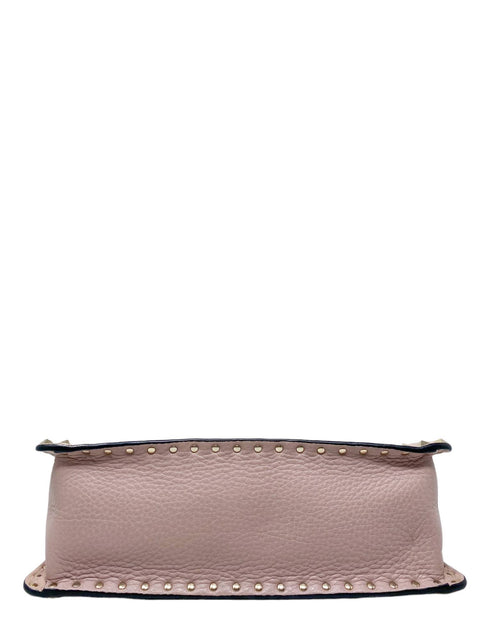 Bolso "Rockstud Grainy Calfskin Crossbody Bag"