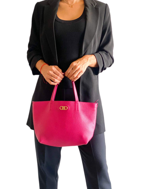 Bolso "Leather Gancini Tote"