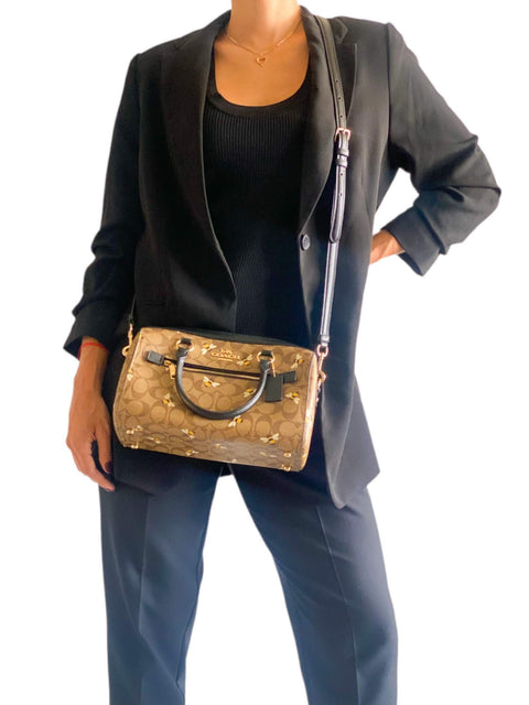Bolso "Rowan Satchel In Signature Canvas With Bee Print"