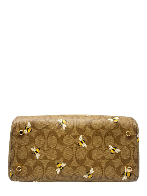 Bolso "Rowan Satchel In Signature Canvas With Bee Print"