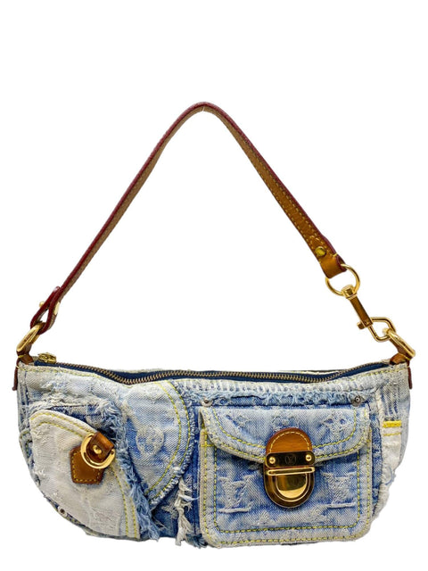 Bolso "Monogram Denim Patchwork Pouchy Bag"