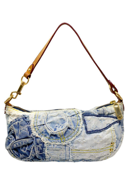 Bolso "Monogram Denim Patchwork Pouchy Bag"
