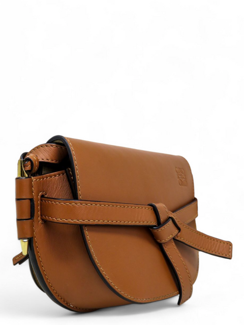 Bolso "Mini Gate Dual Bag in Soft Calfskin and Jacquard"