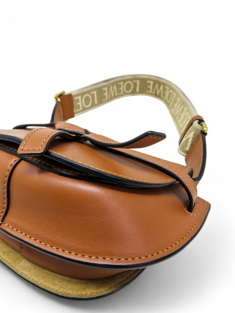Bolso "Mini Gate Dual Bag in Soft Calfskin and Jacquard"