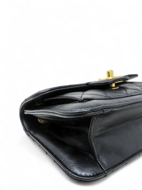 Bolso "Mini Flap Aged Calfskin Gold Hardware"