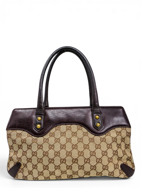 Bolso "Monogram GG Canvas Horsebit Chain Shoulder Bag"