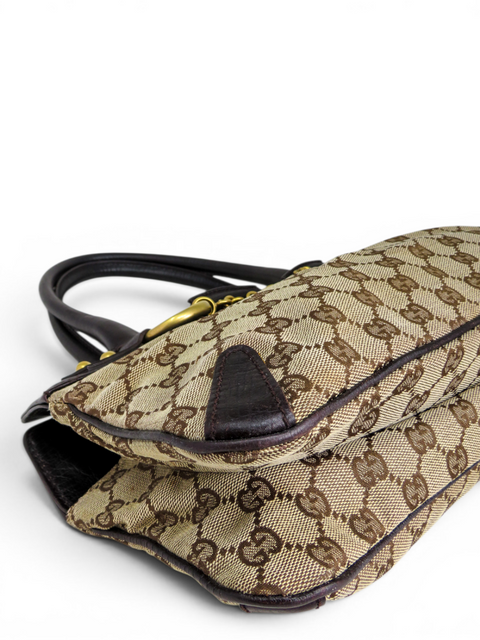 Bolso "Monogram GG Canvas Horsebit Chain Shoulder Bag"