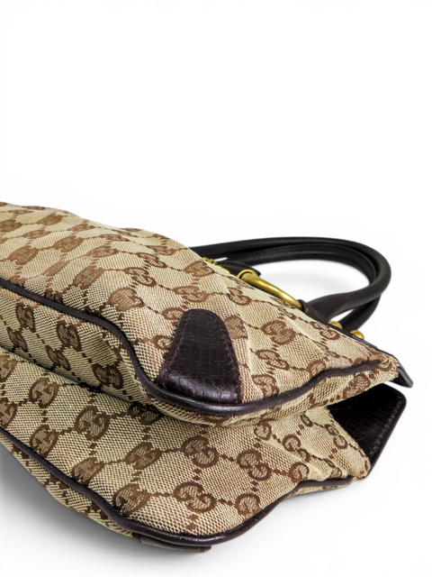 Bolso "Monogram GG Canvas Horsebit Chain Shoulder Bag"
