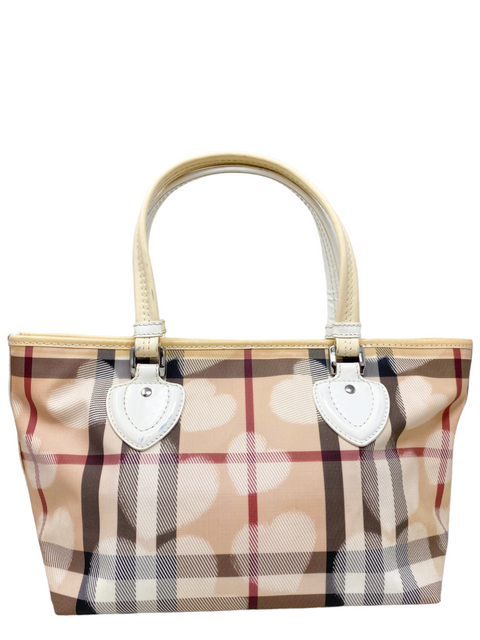 Bolso "Burberry Brown Corazones House Check"