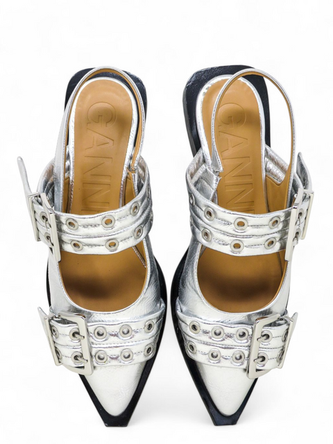 Baletas "Silver Buckle Ballerina Ballet Flats"