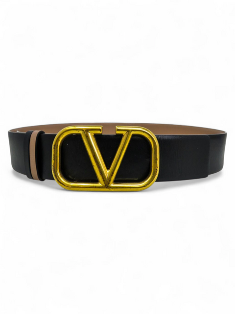 Correa "Reversibe VLogo Signature Belt In Glossy Calfskin"
