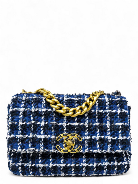 Bolso "Tweed Quilted Medium Chanel 19 Flap"