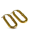 Aretes "Chain Hoop Earrings"