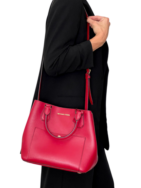 Bolso "Greenwich Saffiano Leather Satchet"