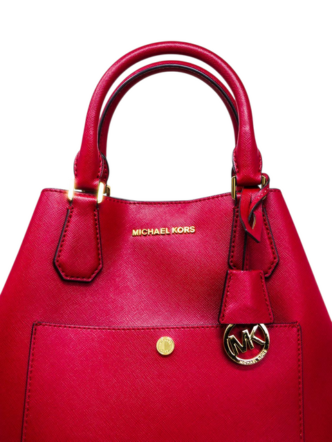 Bolso "Greenwich Saffiano Leather Satchet"