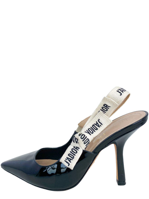 Tacones "Patent Leather Printed Slingback"