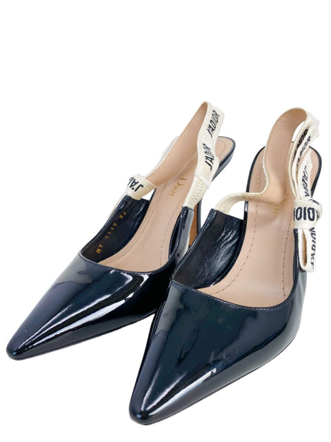 Tacones "Patent Leather Printed Slingback"