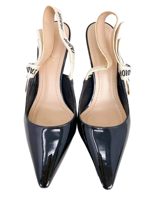 Tacones "Patent Leather Printed Slingback"