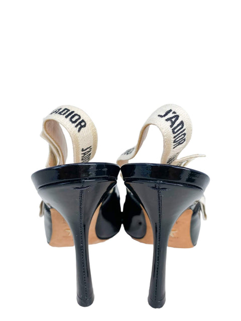 Tacones "Patent Leather Printed Slingback"