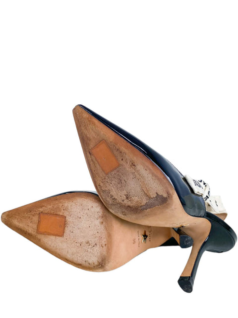 Tacones "Patent Leather Printed Slingback"