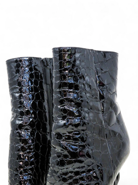 Botines "Opyum Croc Embossed Patent Leather"