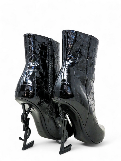 Botines "Opyum Croc Embossed Patent Leather"