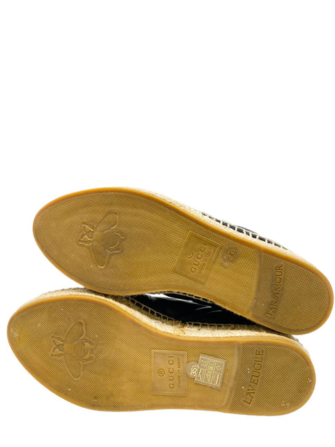 Estadrilles "Leather Espadrille with double G"