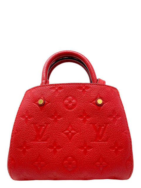 Bolso "Montaigne Nano Monogram Empreinte Cerise"