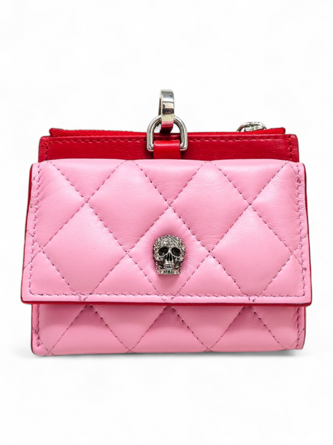 Billetera "Pavé Skull Flap Card Holder"