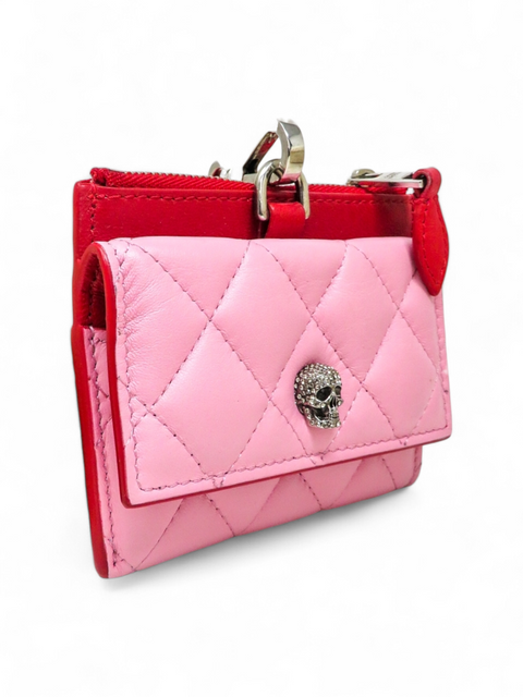 Billetera "Pavé Skull Flap Card Holder"