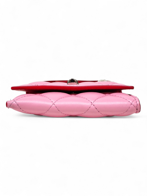 Billetera "Pavé Skull Flap Card Holder"