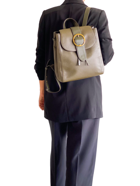 Morral "Pebble Leather Lennox Backpack"