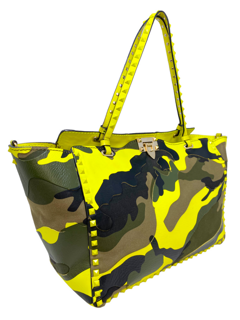 Bolso "Rockstud Tote Camo and Leather"