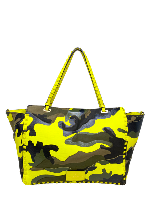 Bolso "Rockstud Tote Camo and Leather"