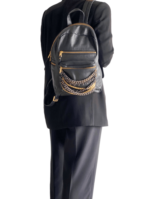Bolso "Domino Backpack Leather and Chains"
