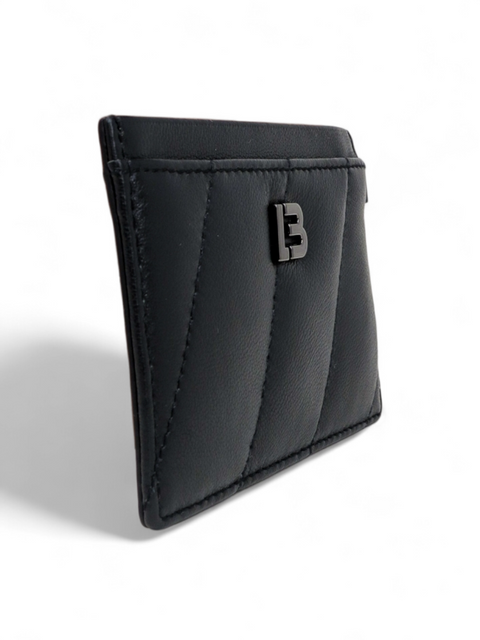 Tarjetero "Black Leather Card Holder"