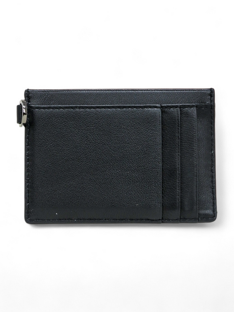 Tarjetero "Black Leather Card Holder"