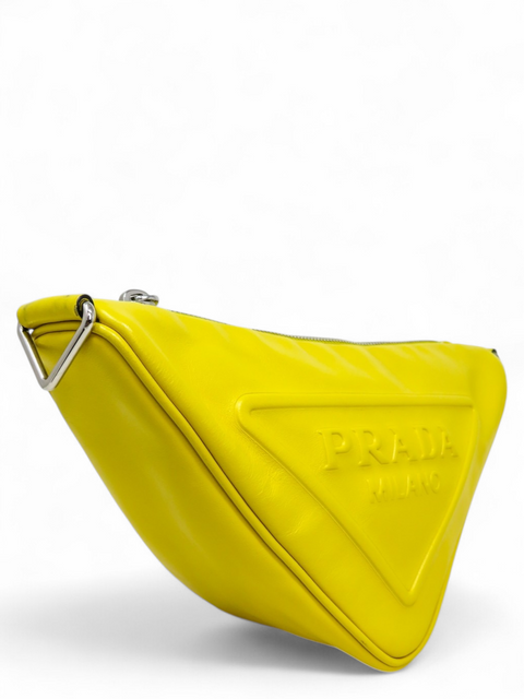 Bolso "Soft Calf Leather Triangle Shoulder Bag"