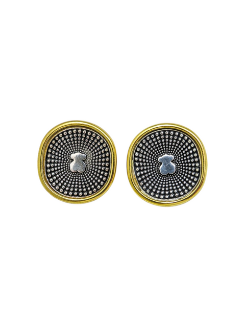 Aretes "Bicolor Oursin"