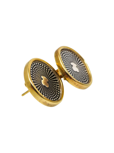 Aretes "Bicolor Oursin"