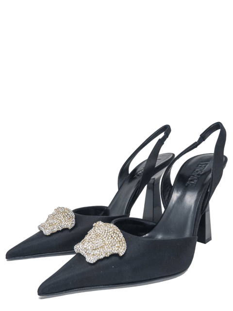 Tacones "Pumps Slingback La Medusa in Raso"