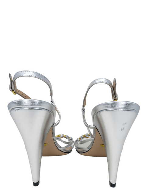 Sandalias "Isa Crystal Embellished Interlocking G Ankle Strap"